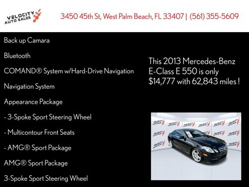 Used 2013 Mercedes-Benz E 550 Coupe w/ Premium 2 Pkg image 23