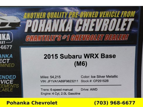 Used 2015 Subaru WRX w/ Popular Package #1 image 31