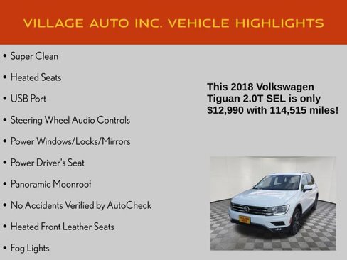 Used 2018 Volkswagen Tiguan SEL image 7