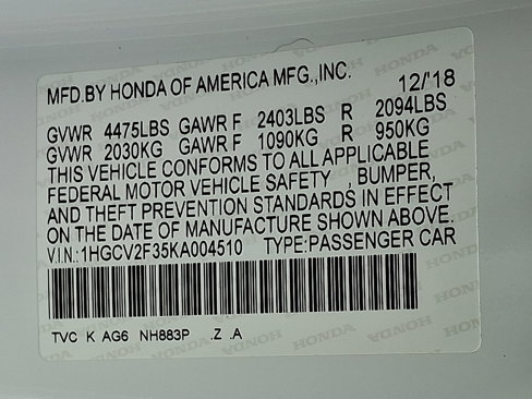 Used 2019 Honda Accord Sport image 25