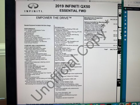 Used 2019 INFINITI QX50 Essential w/ Premium Audio Package image 28