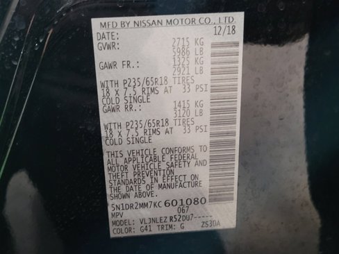 Used 2019 Nissan Pathfinder SV image 33