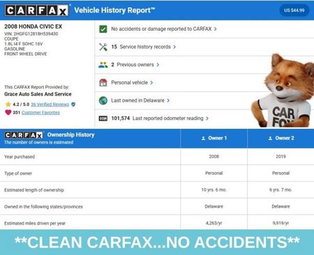 Used 2008 Honda Civic EX image 3