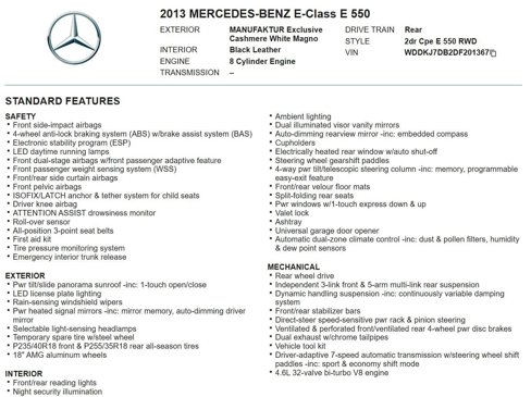 Used 2013 Mercedes-Benz E 550 Coupe image 17