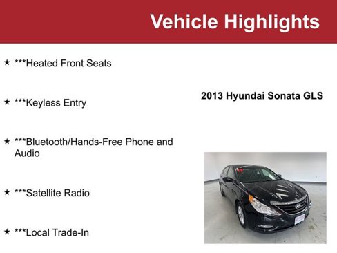 Used 2013 Hyundai Sonata GLS w/ Popular Equipment Pkg image 2