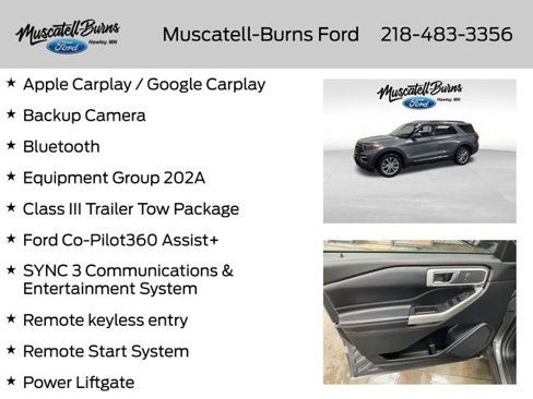 Used 2021 Ford Explorer XLT w/ Equipment Group 202A image 7
