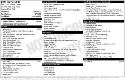 Used 2023 Kia Forte LXS w/ LXS Technology Package image 11