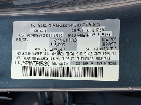 Used 2015 MAZDA MAZDA3 i Touring w/ Technology Package image 30