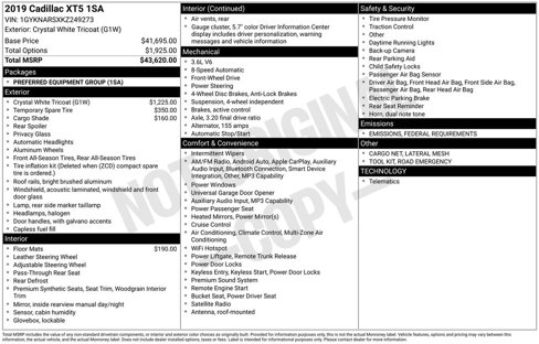 Used 2019 Cadillac XT5 FWD image 6