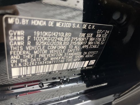 Certified 2025 Honda HR-V LX image 21