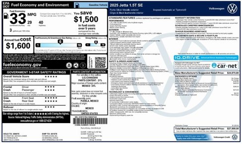 Used 2025 Volkswagen Jetta SE image 4