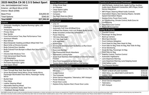 Used 2025 MAZDA CX-30 AWD 2.5 S w/ Select Sport Pkg image 4