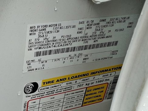 Certified 2020 Ford Expedition Limited w/ Equipment Group 301A image 28