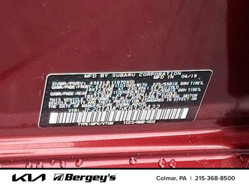 Used 2019 Subaru Crosstrek 2.0i Limited w/ Moonroof Package image 28