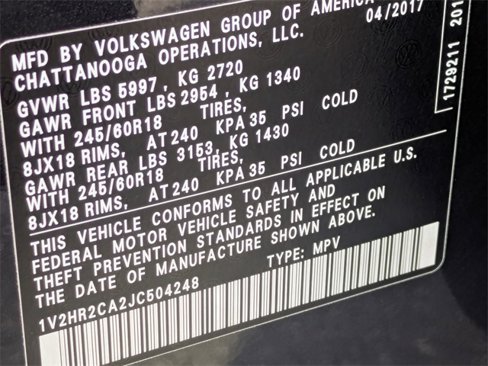 Used 2018 Volkswagen Atlas Launch Edition image 24
