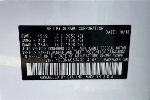 Used 2019 Subaru Legacy 2.5i Sport w/ Popular Package #2B image 33