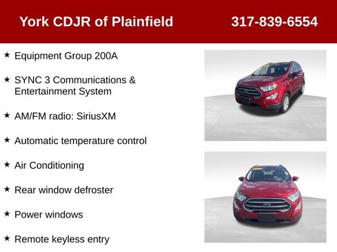 Used 2021 Ford EcoSport SE image 6