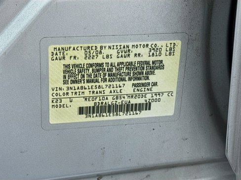 Used 2008 Nissan Sentra 2.0 SL w/ Sunroof Pkg image 31