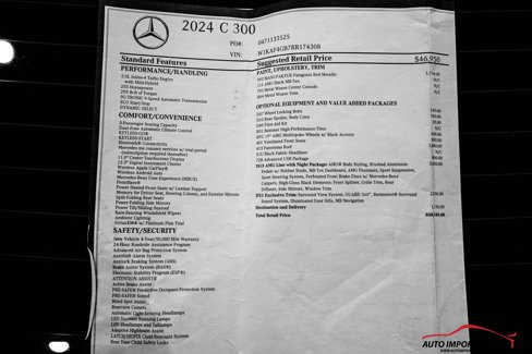 Used 2024 Mercedes-Benz C 300 Sport w/ AMG Line w/ Night Package image 92