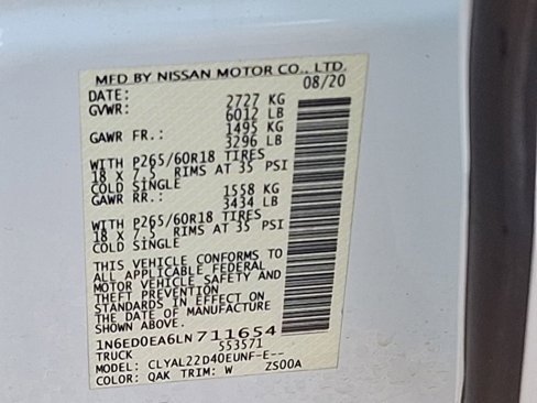 Used 2020 Nissan Frontier SV image 11