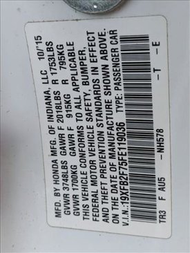 Used 2015 Honda Civic SE image 22