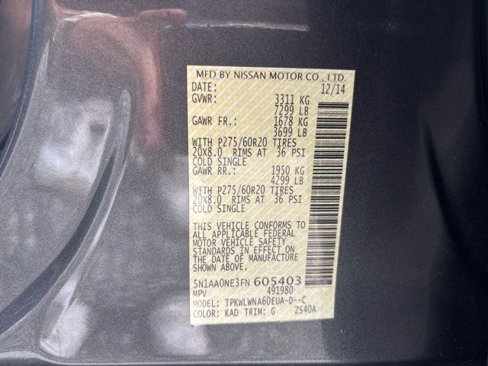 Used 2015 Nissan Armada Platinum image 49