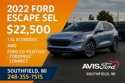 Used 2022 Ford Escape SEL image 1