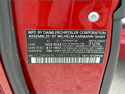 Used 2004 Chrysler Crossfire Coupe image 27