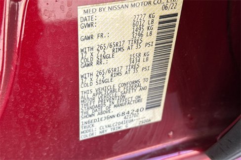 Used 2022 Nissan Frontier SV image 52