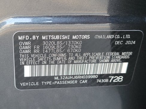 New 2024 Mitsubishi Mirage LE image 31