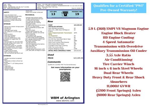 Used 2002 Dodge Ram 3500 Truck 2WD Regular Cab image 5