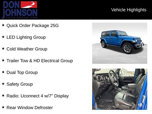Used 2021 Jeep Wrangler Unlimited Sahara w/ Dual Top Group image 6
