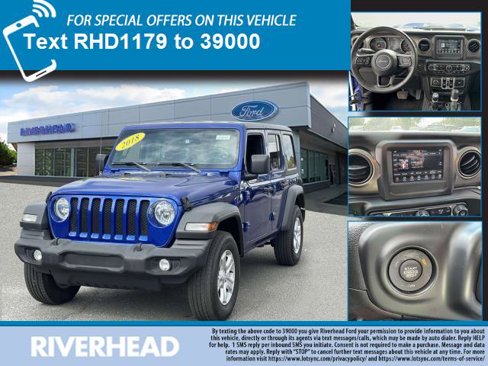 Used 2018 Jeep Wrangler Unlimited Sport S image 1