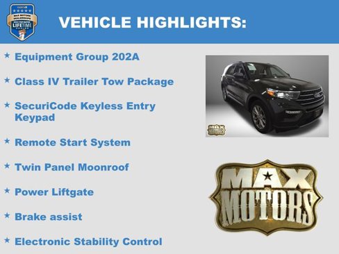 Used 2022 Ford Explorer XLT w/ Equipment Group 202A image 5