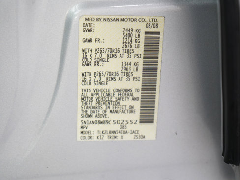 Used 2009 Nissan Xterra S w/ X Gear Pkg image 25
