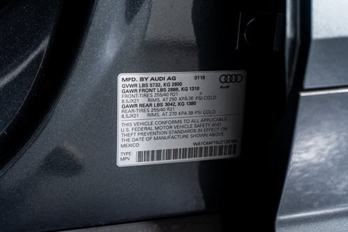 Used 2018 Audi SQ5 Prestige w/ Prestige Package image 57