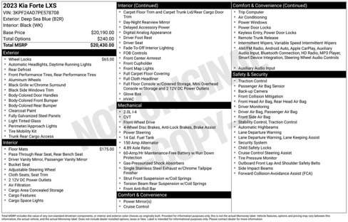 Certified 2023 Kia Forte LXS image 12