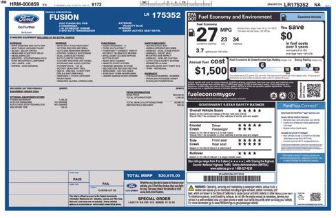 Certified 2020 Ford Fusion SEL image 24