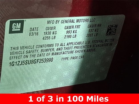Used 2016 Chevrolet Malibu Hybrid w/ Driver Confidence Package image 26