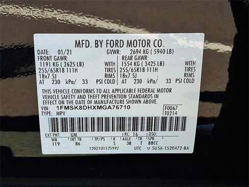 Certified 2021 Ford Explorer XLT image 26