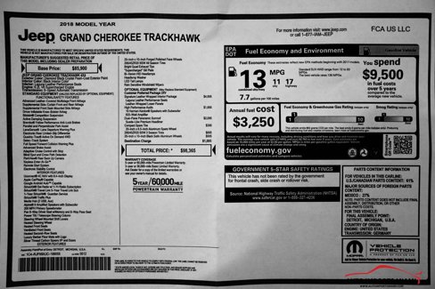 Used 2018 Jeep Grand Cherokee Trackhawk image 88