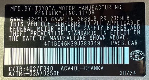 Used 2009 Toyota Camry LE image 14