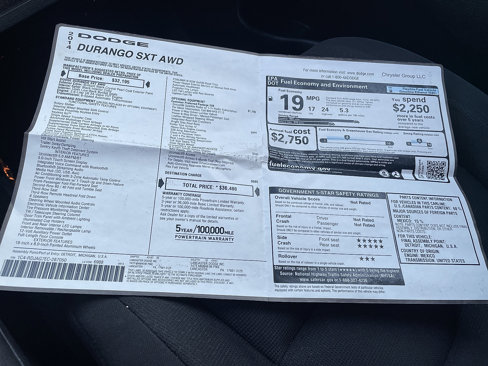 Used 2014 Dodge Durango SXT w/ Quick Order Package 23B image 59