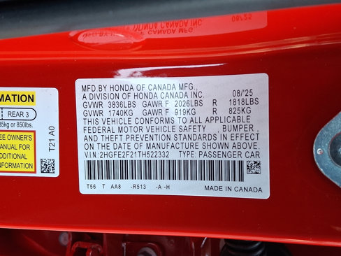 New 2026 Honda Civic LX image 10