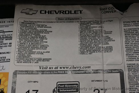 Used 2007 Chevrolet Corvette Convertible w/ Preferred Equipment Group image 68