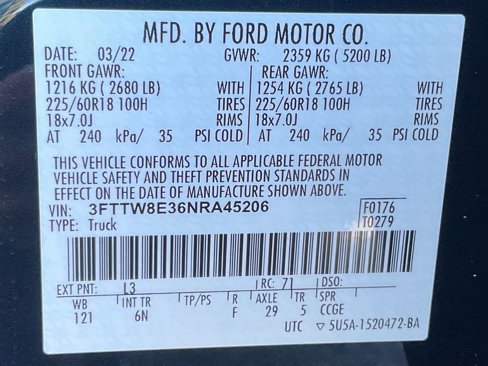 Used 2022 Ford Maverick Lariat w/ Lariat Luxury Package image 59