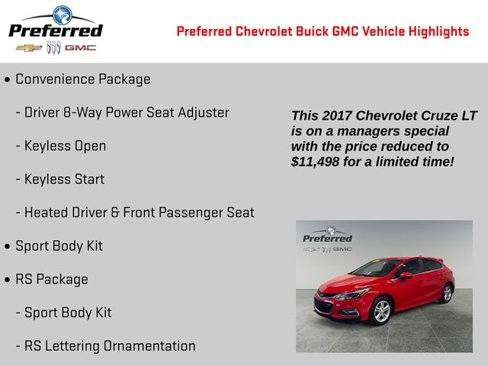 Used 2017 Chevrolet Cruze LT image 2
