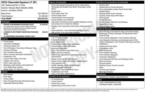 Used 2023 Chevrolet Equinox LT w/ Driver Convenience Package image 2