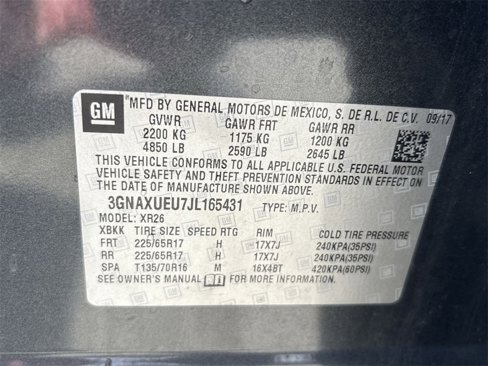 Used 2018 Chevrolet Equinox LT w/ Sun & Infotainment Package image 15
