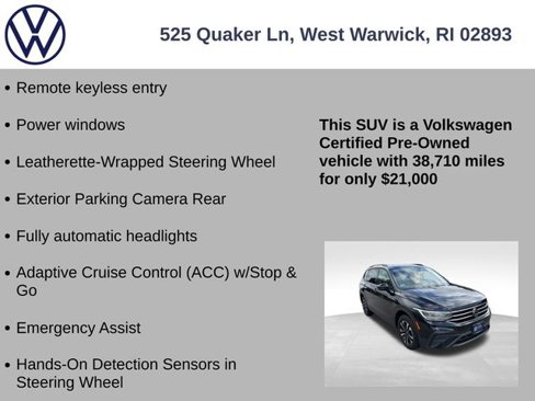 Certified 2022 Volkswagen Tiguan S w/ IQ.Drive Package image 19